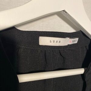 LUSH Long Sleeve Black Midi dress